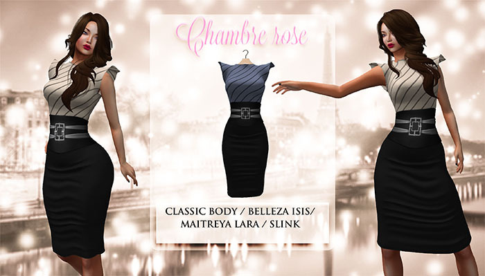 :-:Chambre Rose:-: ADELE bleu&noir