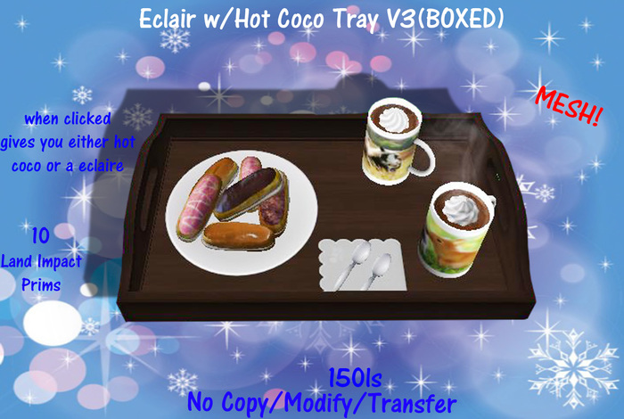 Eclair w/Hot Coco Tray V3(BOXED)