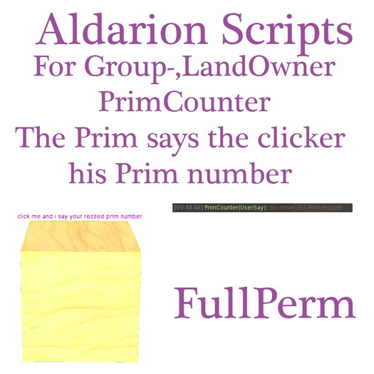 PrimCounter ( UserSay )
