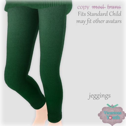 {V*Y} Big Kid Jeggings - Forest