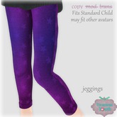{V*Y} Big Kid Jeggings - Purple Star Burst