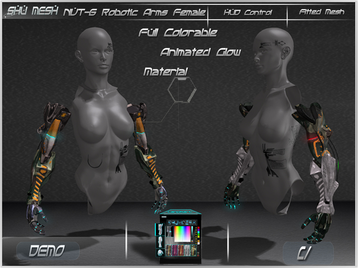 NVT-6 Robotic Arms Female DEMO updated version  2015