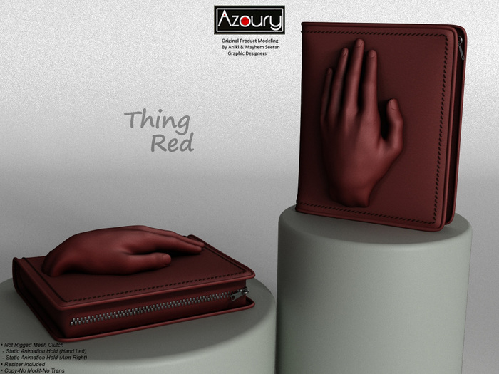 AZOURY - Thing Clutch Red
