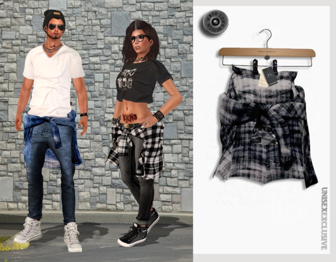 [Vato Loko] UNISEX Tied Around Waist  Jacket -  Print 01