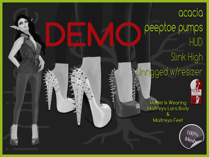 ~i~ Acacia Peeptoe Pumps DEMO (Add Me)