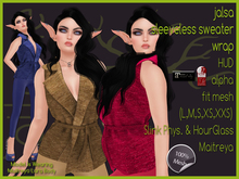 ~i~ Jalsa Sleeveless Wrap Sweater 