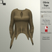 De designs olivia top tan fabric