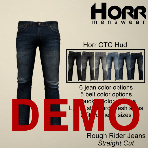 -HORR- DEMO Mesh Rough Rider Jeans - Straight Cut CTC [BOXED]