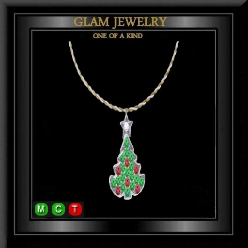 Christmas Tree Rope Necklace