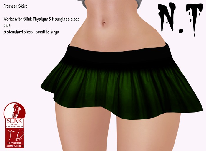 N.T - Mini Skirt - Ruffle - green