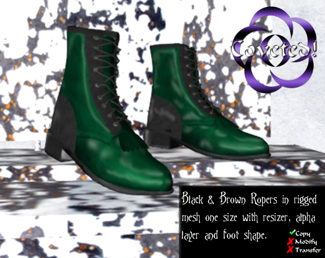 Blue Steel Roper Boots w/Resizer