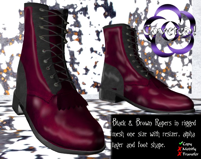 Blue Steel Roper Boots w/Resizer