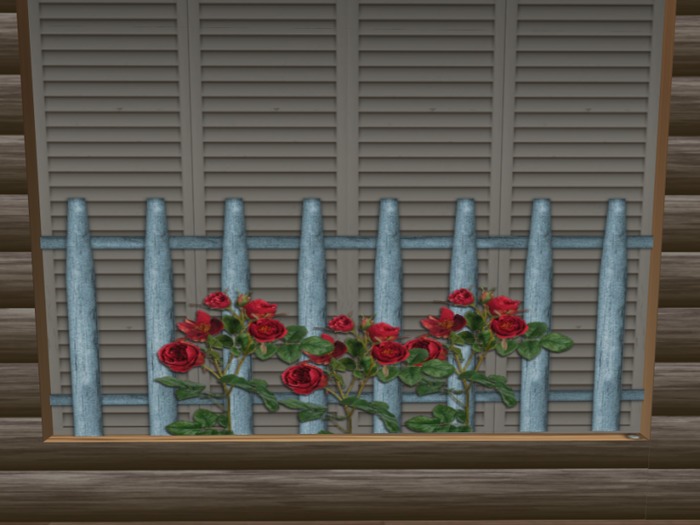 Spring Fence w/ Flowers XII