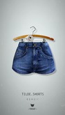 -Pixicat- Tilde Shorts Highwaisted (DarkBlue)