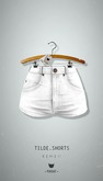 -Pixicat- Tilde Shorts Highwaisted (White)
