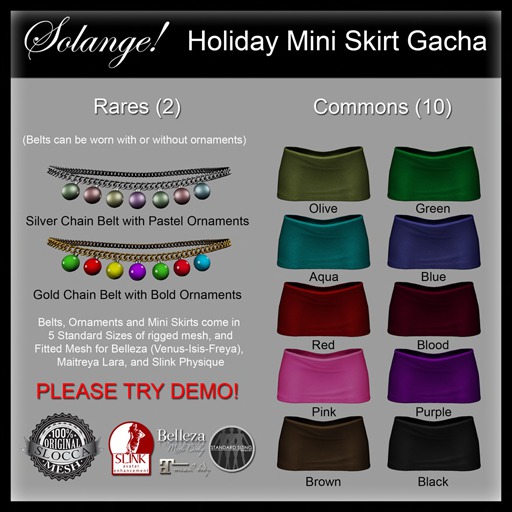 Solange! - Holiday MiniSkirt AQUA - MLara (box)
