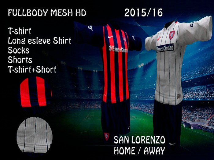 KITS SAN LORENZO HOME & AWAY 2015/16