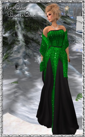 *UniQue* Amicia in Green and Black