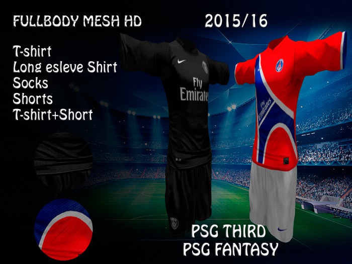 KITS PARIS SAINT GERMAIN ( PSG ) THIRD 2016 & FANTASY KIT