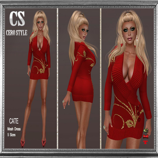 CERO STYLE Cate Dress Red