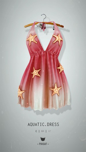 -Pixicat- Aquatic.Dress (Red)