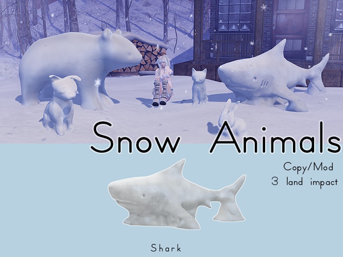 +Half-Deer+ Snow Animals [Shark]