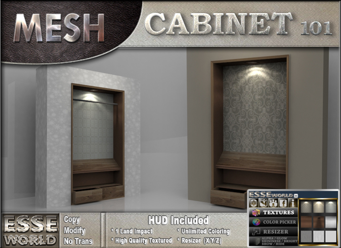 !ESSEworld : Display Cabinet 101 w/HUD