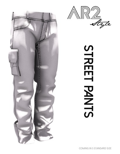 [AR2 Style] Street Pants - MAN - White (Wear Me)