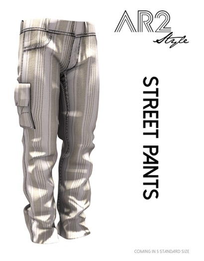 [AR2 Style] Street Pants - MAN - Stripes Light Yellow