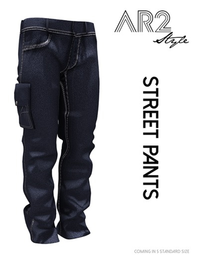 [AR2 Style] Street Pants - MAN - Blue (Wear Me)