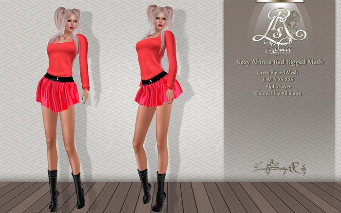 LSR - Sexy Ahinoa Red Rigged Mesh