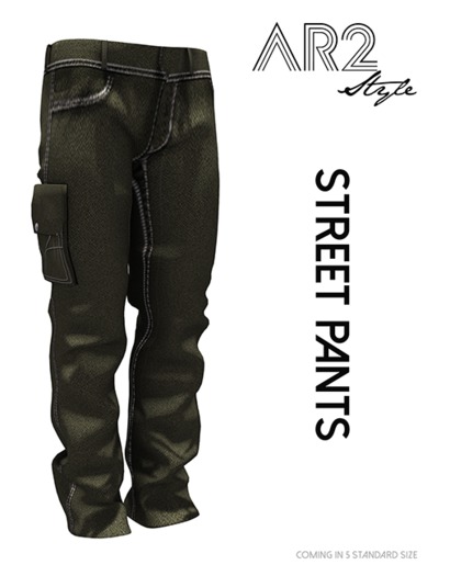 [AR2 Style] Street Pants - MAN - Green (Wear Me)