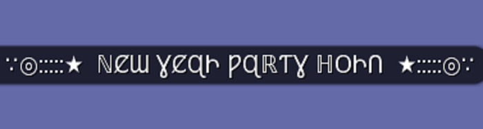 New Year Party Horn - Gesture (with Sound)