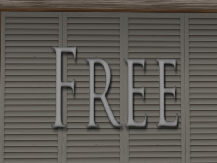 Second Life Marketplace Shop Signs FREE Grey (2D)