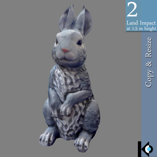 3D / Rabbit Figurine / 2 land impact