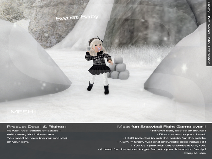 Sweet Baby - Snowball Fight Game