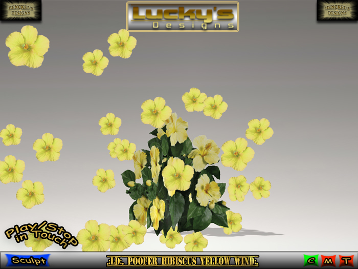 .:LD:. Poofer Hibiscus Yellow Wind:.