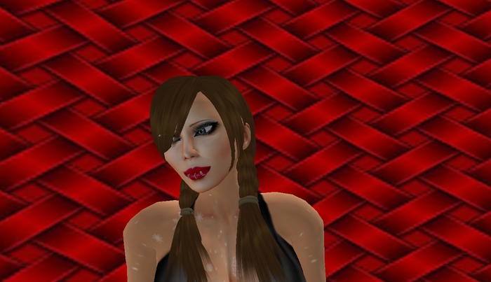 brown braided Pigtails