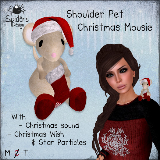 (SD) Shoulder Pet Christmas Mousie