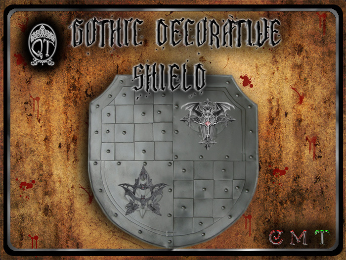 .::QT::. Decorative Segovia Shield  (bronze) 