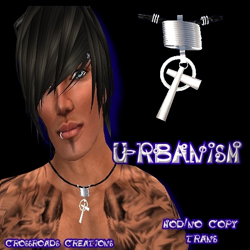 Urbanism Leather Cross Necklace boxed