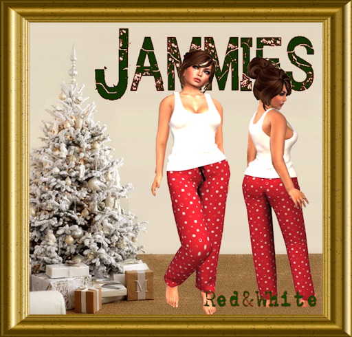 ***Jammies*** - Red&White Christmas Xmas Lingerie PJ Set