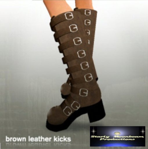 Brown Leather Kicks