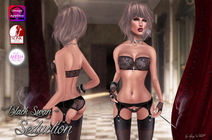 ! Black Swan ! Seduction - Black Lingerie