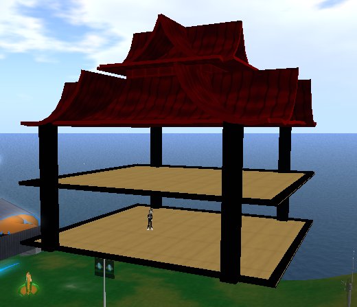 HUGE 21 Prim Japanese Two Level Temple Shrine House