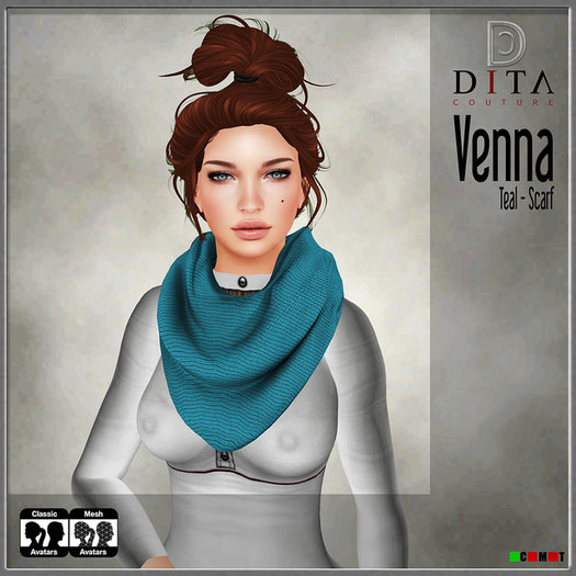 :::DC::: Venna Scarf (Teal)