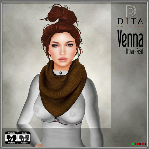 :::DC::: Venna Scarf (Brown)