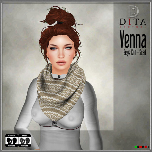 :::DC::: Venna Scarf  (Beige)