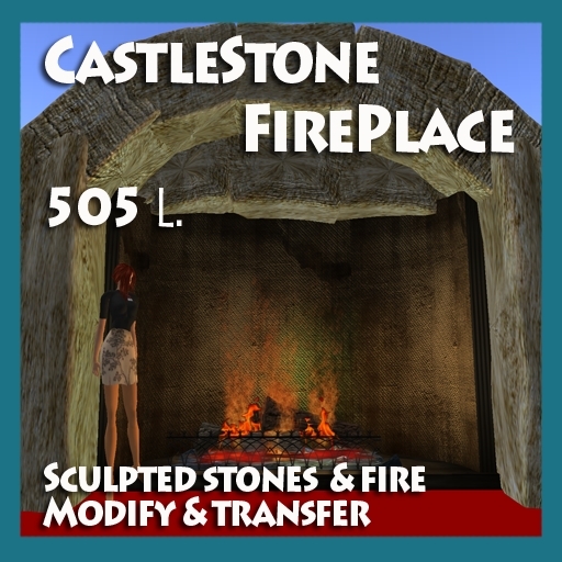 Castle Stone Fireplace BOXED