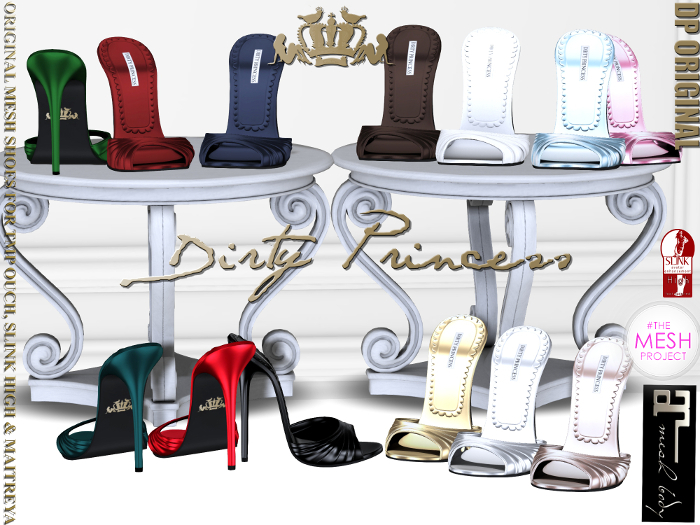 **Dirty Princess** The Jet Set Princess Mesh Heels- 14 Colors